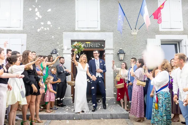 Séance couple après cérémonie - Pyrénées-Atlantiques